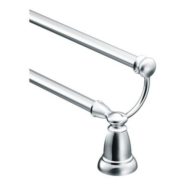 Banbury Double Towel Bar - Chrome 24 Inches