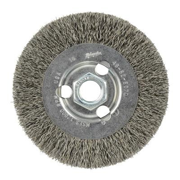 4 Inch Radial Crimped Wheel- Carbon Steel