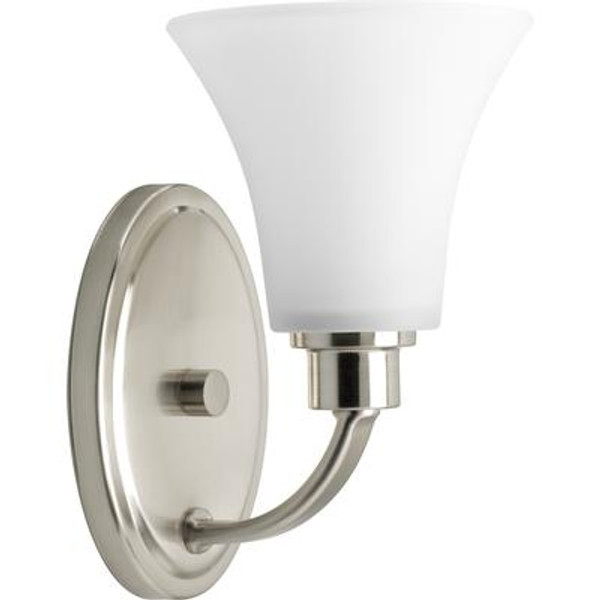 Joy Collection Brushed Nickel 1-light Vanity Fixture