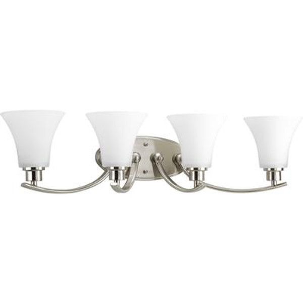 Joy Collection Brushed Nickel 4-light Vanity Fixture