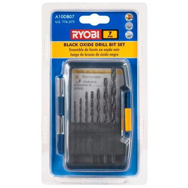 Acc-7 Pc Black Oxide Drill Bit Set