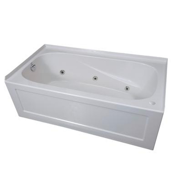 Tucson 3 Skirted Whirlpool Acrylic Tub- Right Hand