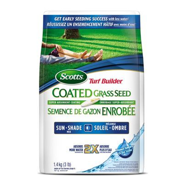 Turf Builder Coated Grass Seed Watersmart Sun & Shade - 1.4 Kg
