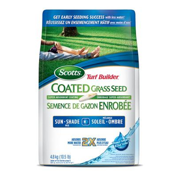 Turf Builder Coated Grass Seed Watersmart Sun And Shade - 4.8 Kg