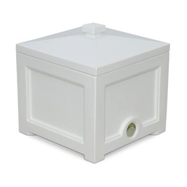 Fairfield Garden Hose Bin - White