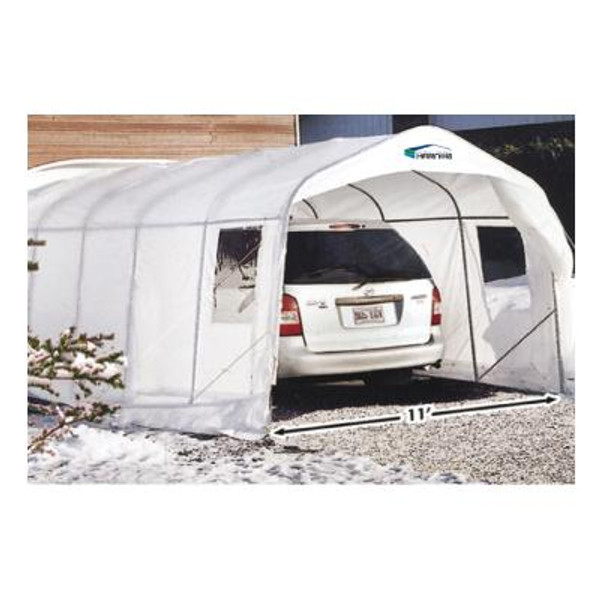 Simple Harnois Car Shelter XR11 - 11 Feet x 32 Feet