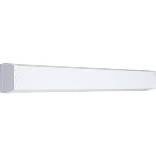 White 2-light Fluorescent Vanity Fixture