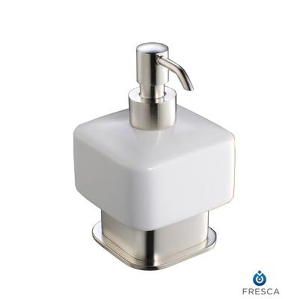 Solido Lotion Dispenser (Free Standing) - Brushed Nickel