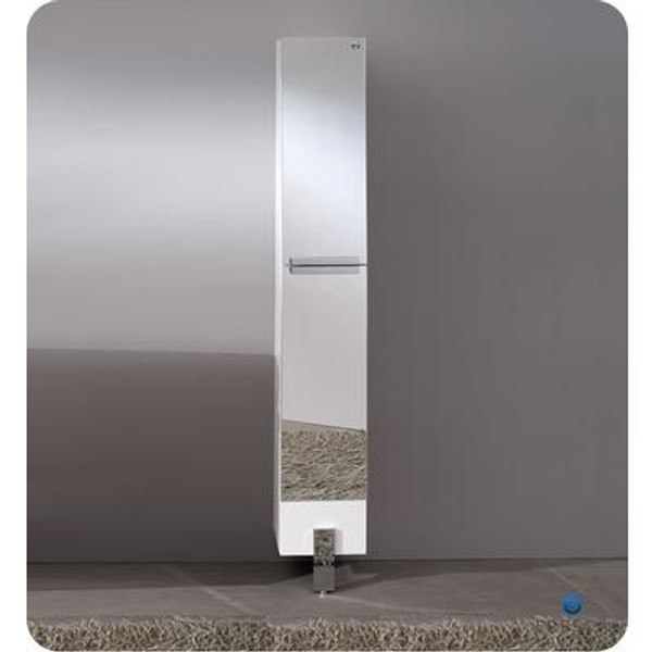 Adour Mirrored Bathroom Linen Side Cabinet