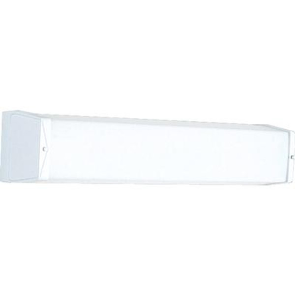 White 1-light Fluorescent Vanity Fixture