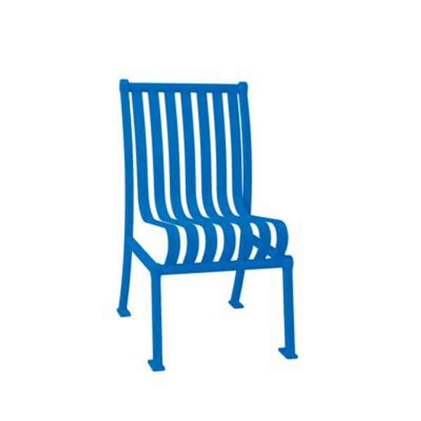 Commercial Hamilton Patio Chair w/o Arm Rests- Blue