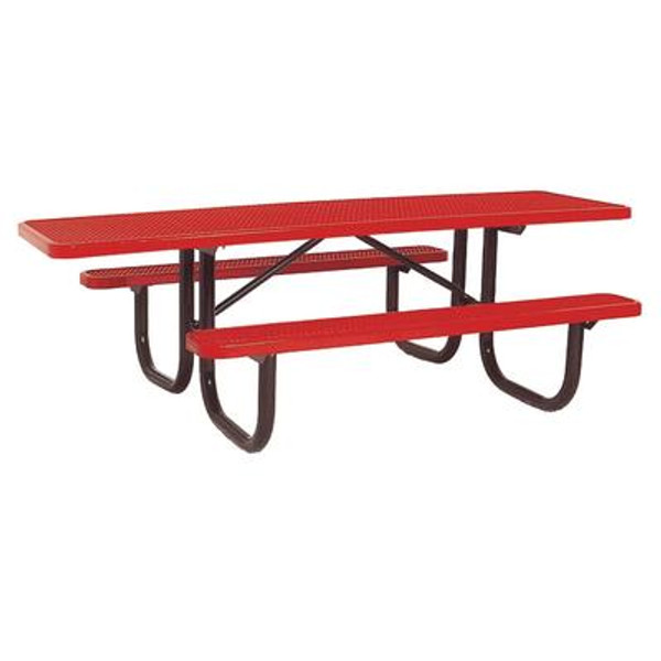 8' Double Sided Extra Heavy Duty Commercial ADA Table- Red