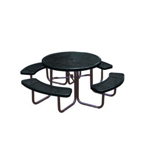 46 inch Commercial Round Table- Black