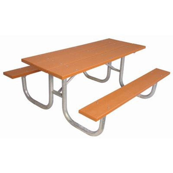 6 ft Commercial Recycled Plastic Table- Cedar