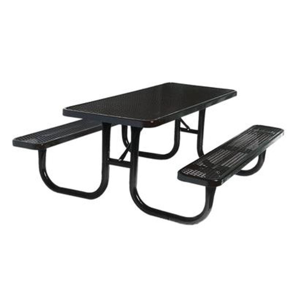 6 ft Commercial Rectangular Table- Black