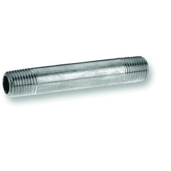 Galvanized Steel Pipe Nipple 3/8 Inch x 6 Inch