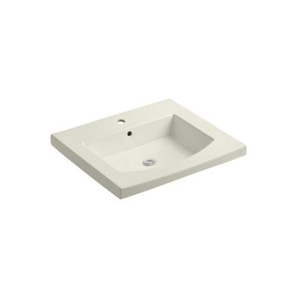 Persuade(R) Curved Top And Basin Lavatory With Single-Hole Faucet Drilling