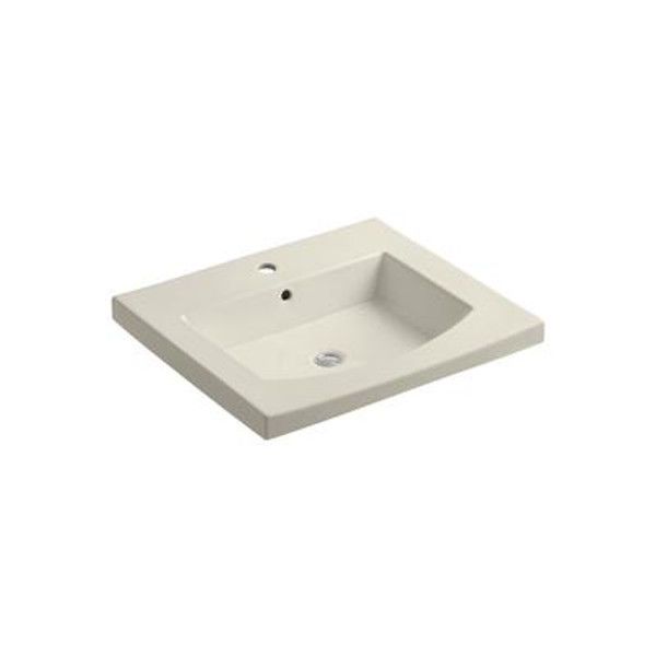 Persuade(R) Curveded Top And Basin Lavatory With Single-Hole Faucet Drilling