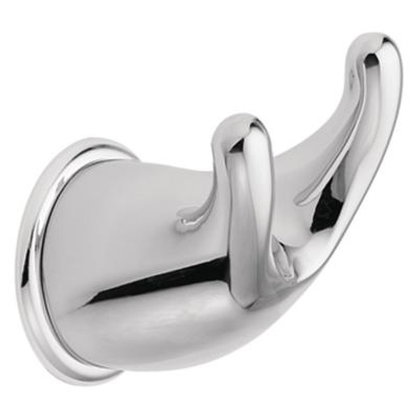 Chrome Mason Double Robe Hook