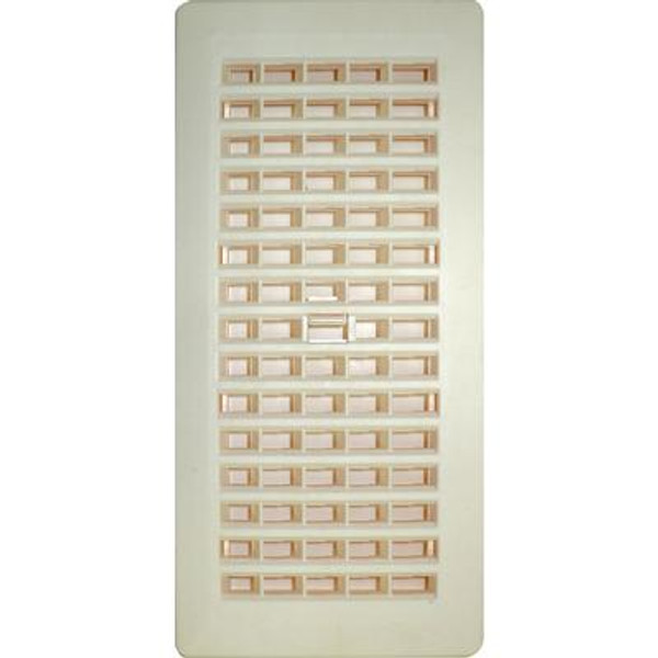 4 Inch x 10 Inch Beige Floor Register 6-Pack