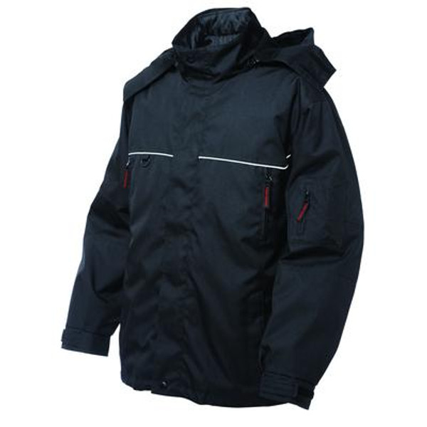 Poly Oxford Nylon 3-In-1 Jacket Black X Large