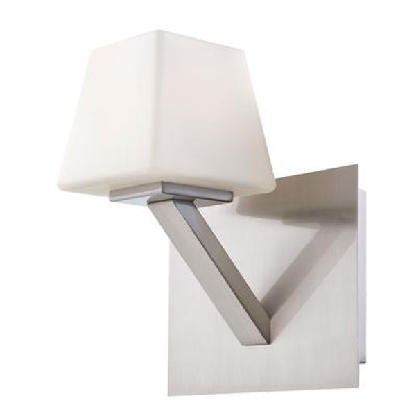 Anglo Collection 1 Light Satin Nickel Wall Sconce