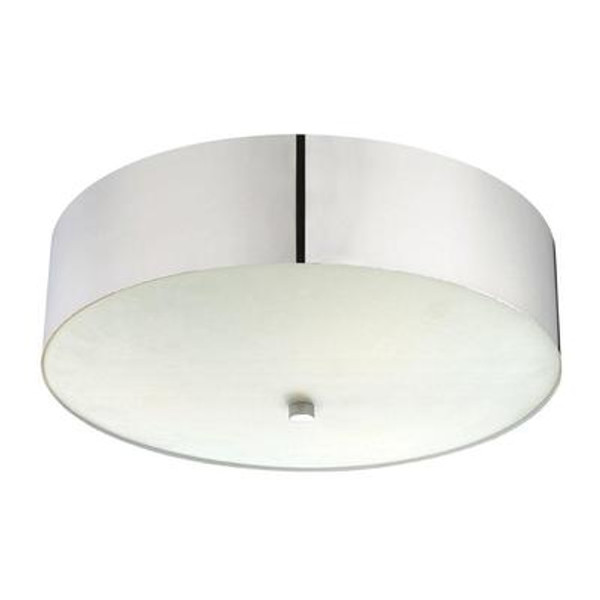 Element Collection 3 Light Polished Nickel Flushmount