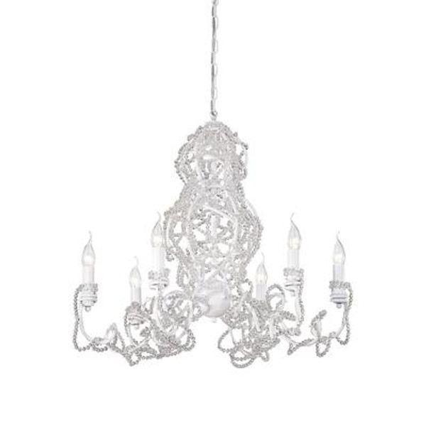 Fantasia Collection 6 Light Clear Chandelier