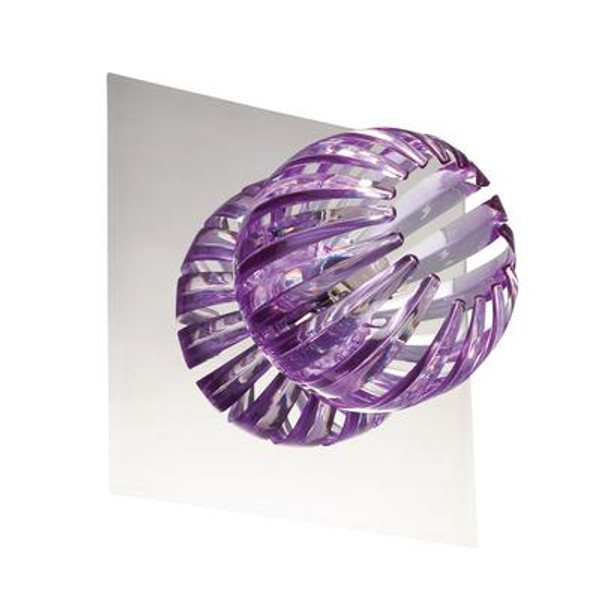 Cosmo Collection 1 Light Chrome & Purple Wall Sconce