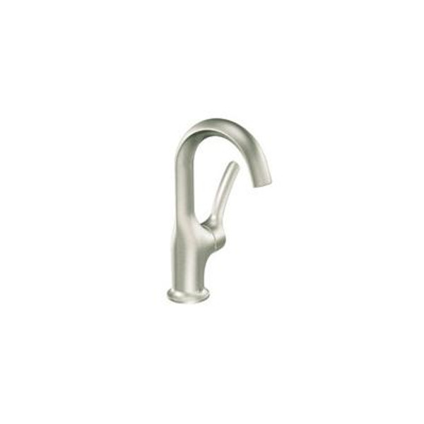 Fina One Handle High-Arc Bathroom Faucet in Brushed Nickel