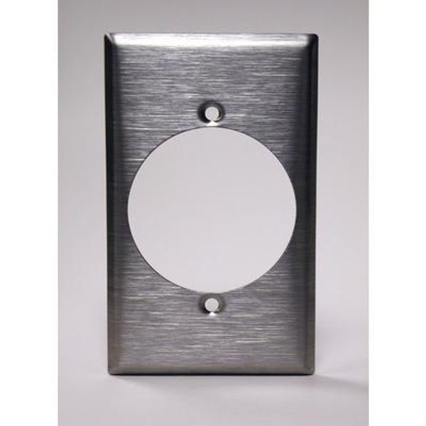 1-Gang Plate with 2.15 In. Hole Stainless Steel