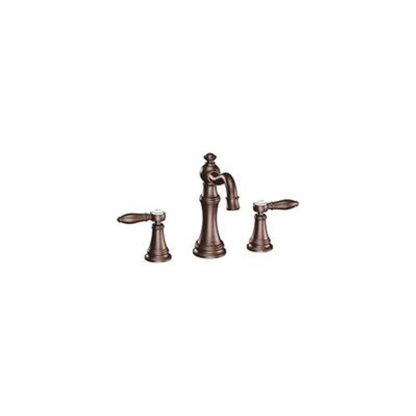 Weymouth Two-Handle High Arc Bathroom Faucet Trim Kit in Oil Rubbed Bronze