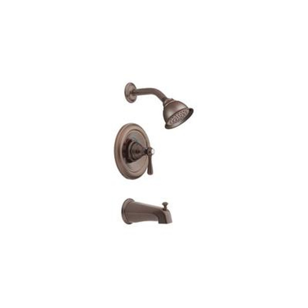 Kingsley 1-Handle Posi-Temp Tub/Shower with Eco Performance Moenflo XL Showerhead in Oil Rubbed Bronze