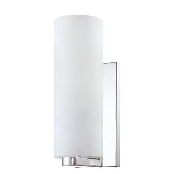 Pilos Collection 1 Light Tall Chrome Wall Sconce