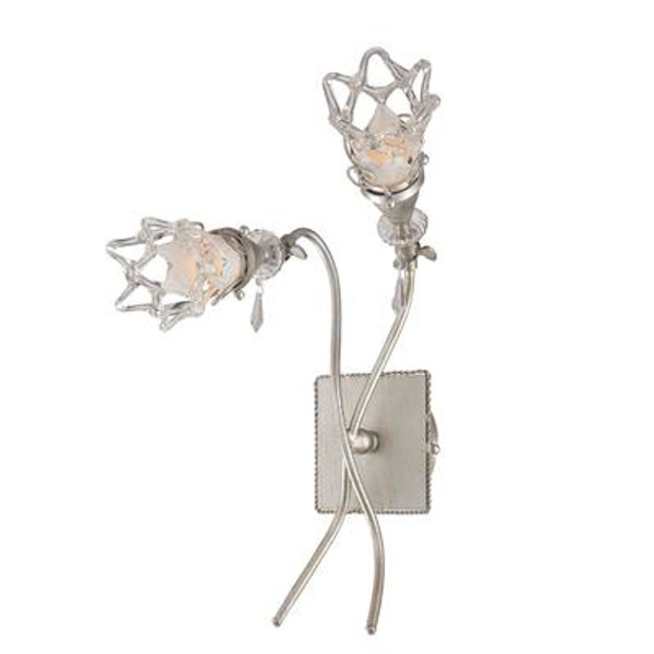 Mara Collection 2 Light Antique Silver Wall Sconce