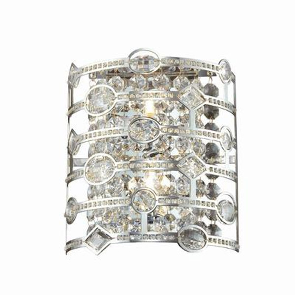 Mica Collection 2 Light Chrome Wall Sconce