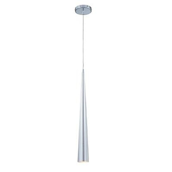 Sliver Collection 1 Light Medium Chrome Pendant