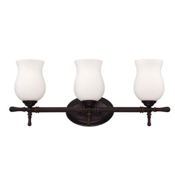 Regency Collection 3 Light Oil Rubbed Bronze Bathbar