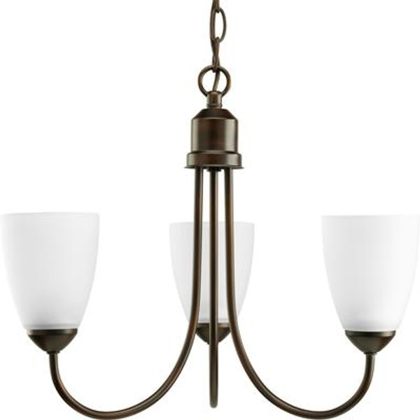 Gather Collection Antique Bronze 3-light Chandelier