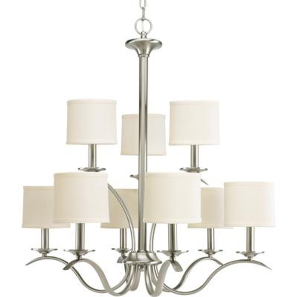 Inspire Collection Brushed Nickel 9-light Chandelier
