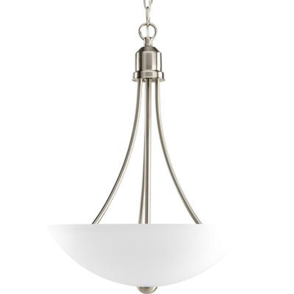 Gather Collection Brushed Nickel 2-light Foyer Pendant