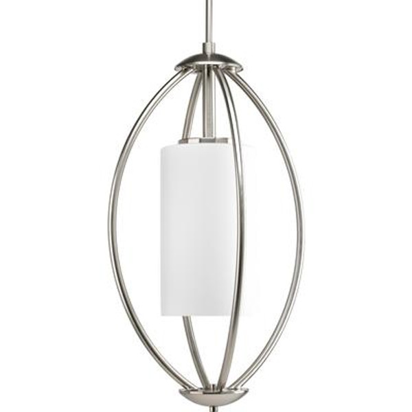 Calven Collection Brushed Nickel 2-light Foyer Pendant
