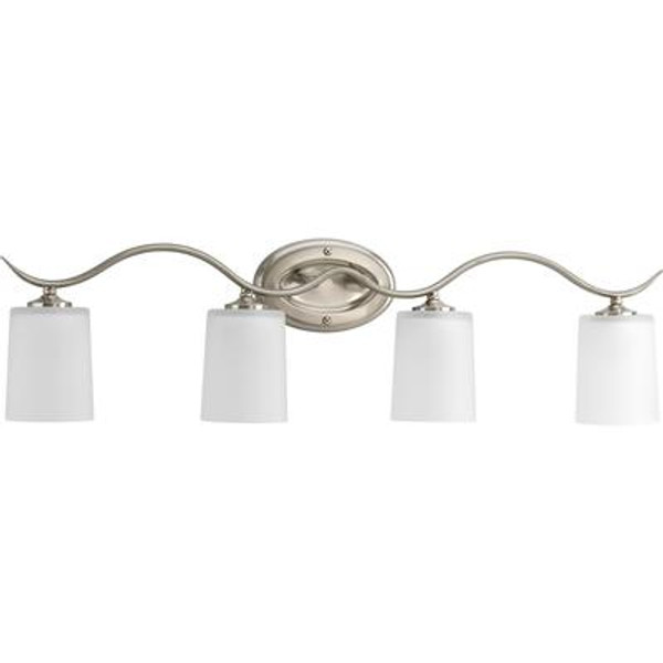 Inspire Collection Brushed Nickel 4-light Bath Light