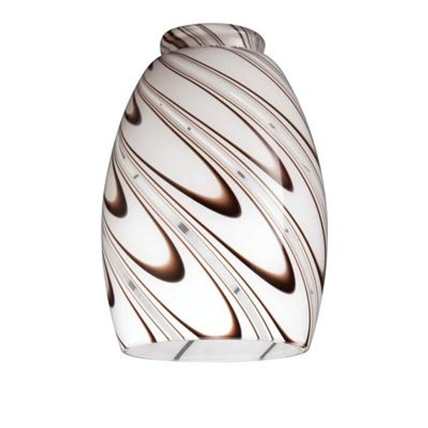 Chocolate Drizzle Glass Shade