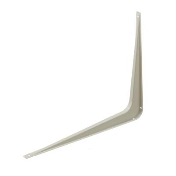 12 Inch X14 Inch  White Shelf Bracket