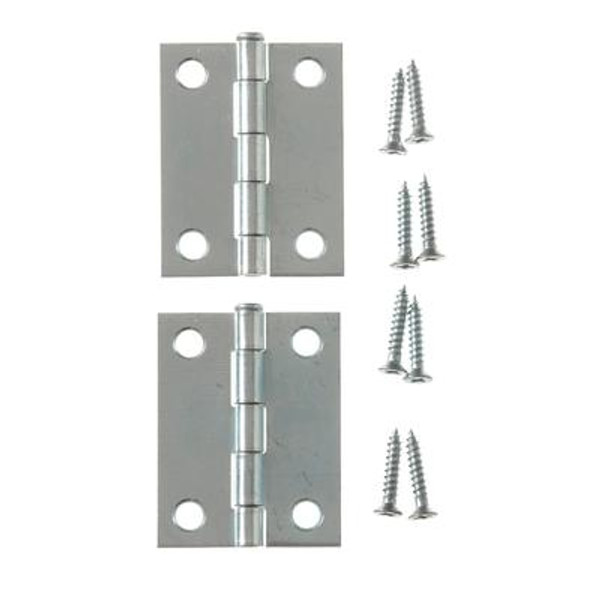 2 Inch  Zinc Narrow Hinge Loose Pin 2pk