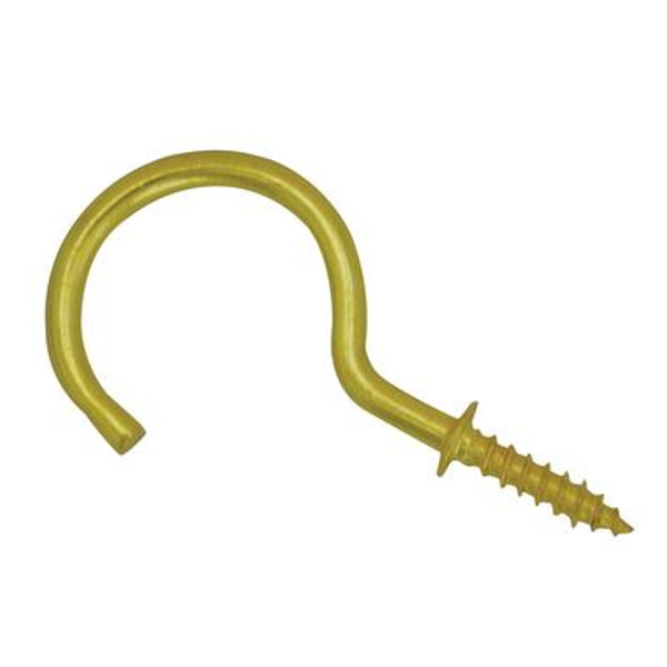 1-1/2 Inch  Brass Cup Hook 2pk