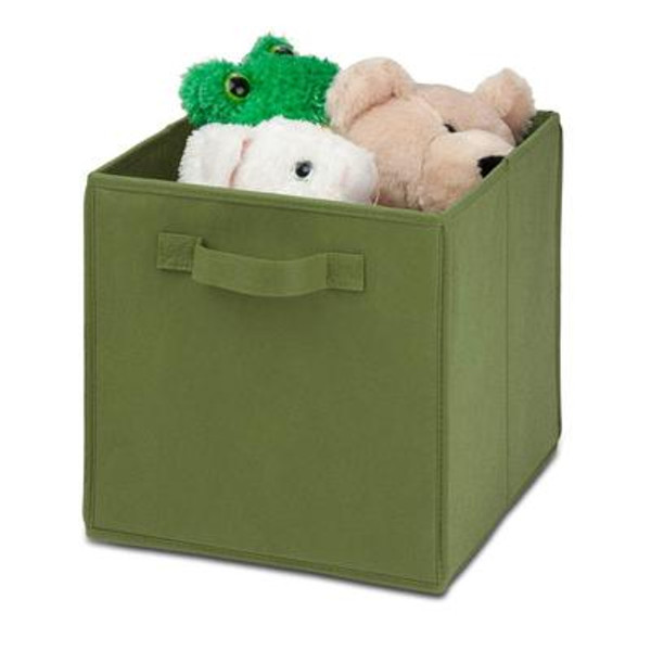 4 pack Non-woven foldable cube- green