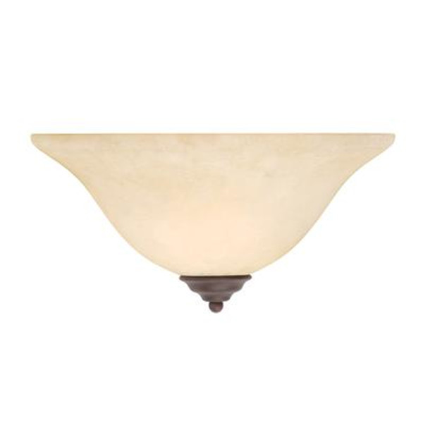 Providence 1 Light Bronze Incandescent Wall Sconce with Vintage Scavo Glass