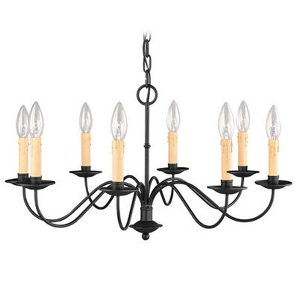 Providence 8 Light Black Incandescent Chandelier